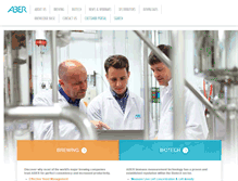 Tablet Screenshot of aberinstruments.com